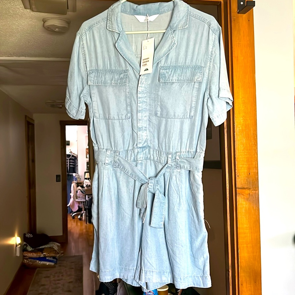 NWT H&M chambray romper